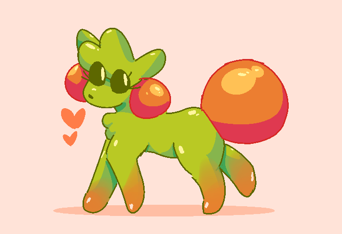 Linibee the Green Gel Dog. Created August 1st, 2024